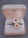 14kt Coral & White Coral Ring