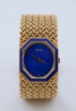 Ladies 18KT Gold & Lapis Piaget Wristwatch